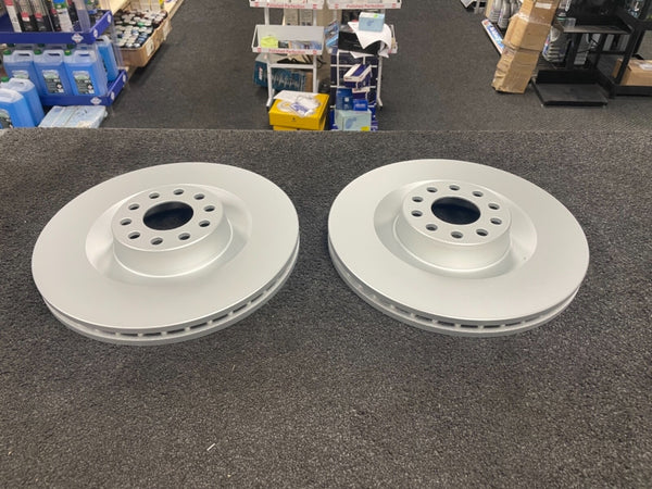 2 FRONT BRAKE DISC 360MM VENTED FOR AUDI A6 A8 S8 VW PHAETON 360X 34MM