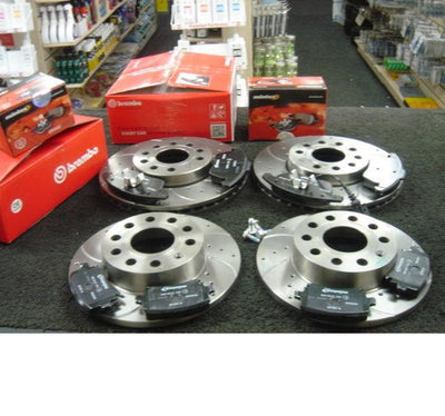 AUDI A3 1.4TFSi SPORT BRAKE DISC BREMBO BRAKE DISC CROSS DRILLED BREMBO PADS