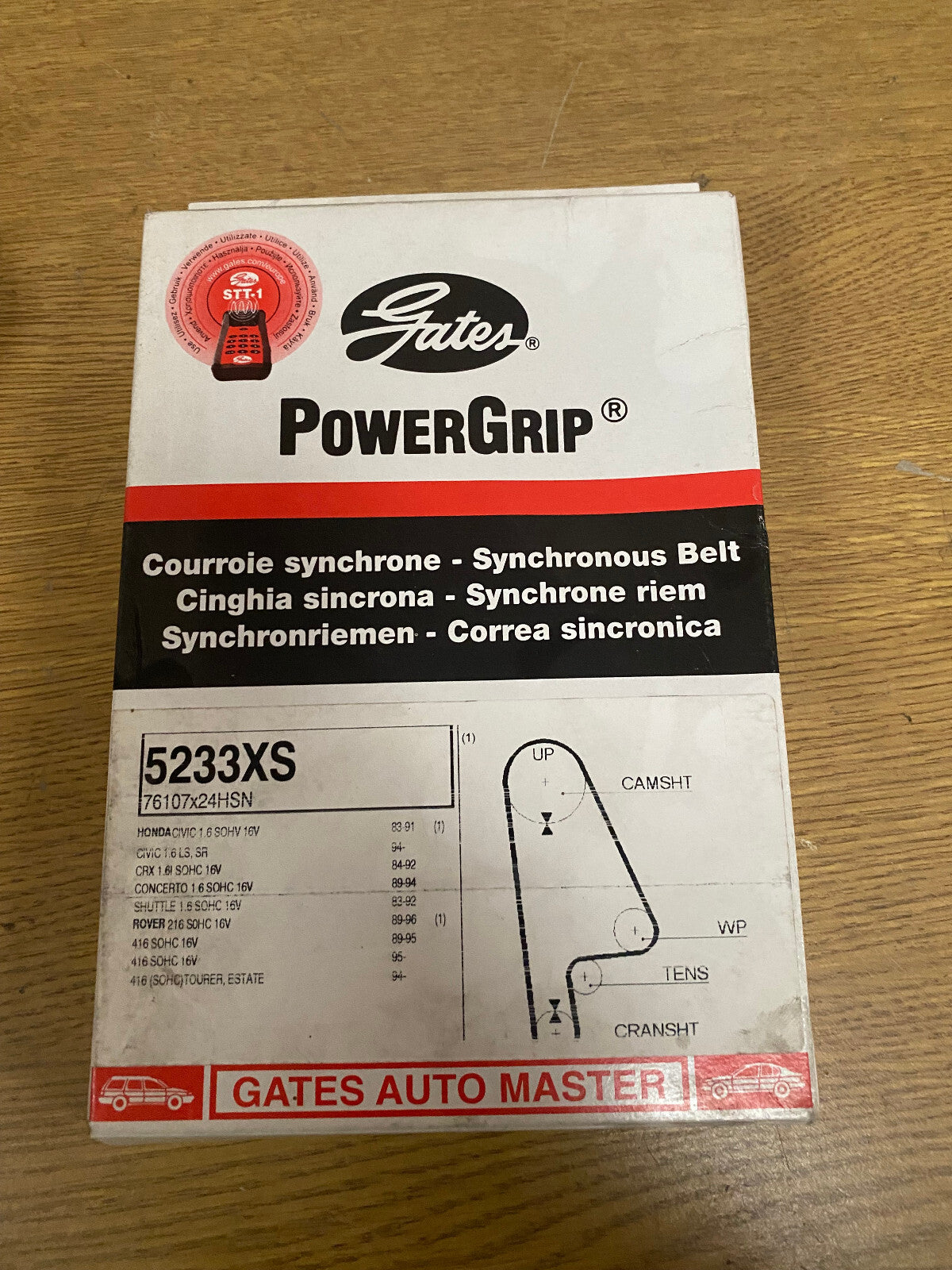 FOR CIVIC MK6 4WD CONCERTO INTEGRA 1.6  GATES POWERGRIP TIMING BELT 5233XS