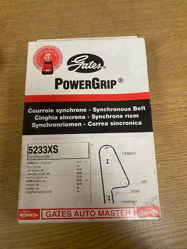 FOR CIVIC MK6 4WD CONCERTO INTEGRA 1.6  GATES POWERGRIP TIMING BELT 5233XS