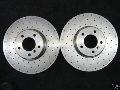 BMW 520D M SPORT F10 BRAKE DISC CROSS DRILLED PERFORMANCE BRAKE DISC REAR