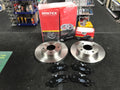 FOR NISSAN ALMERA 1.5 N16 NO ABS MINTEX BRAKE DISCS & PADS