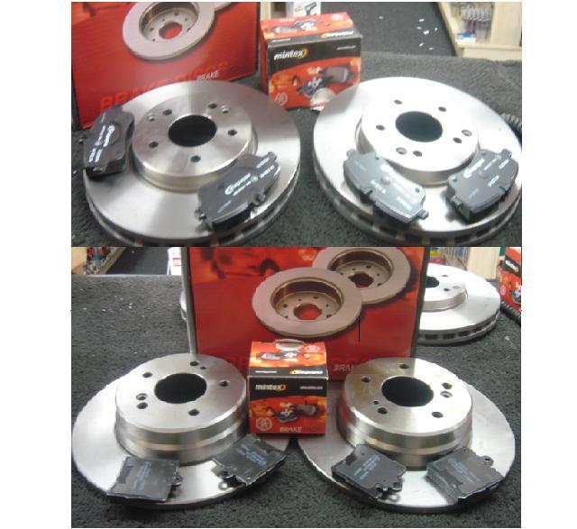 FOR MERCEDES CLK C208 MINTEX FRONT & REAR DISCS AND PADS 