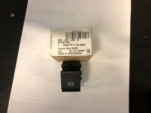AUDI A3 2020ON ELECTRIC HANDBRAKE PARKING SWITCH 4KE927225B