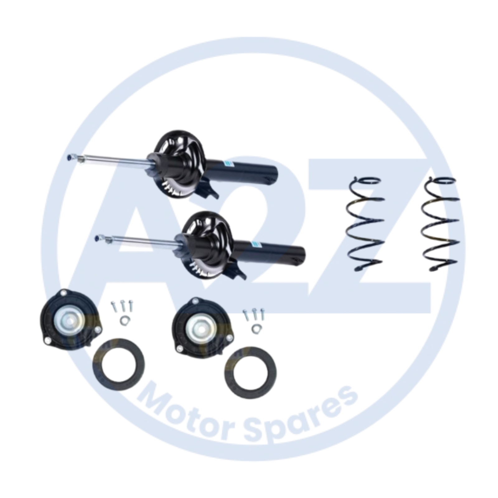 NEW FRONTSHOCK ABSORBERS COIL SPRINGS STRUT MOUNTS FIT VW GOLF 1.6 TDI MK6 2012-