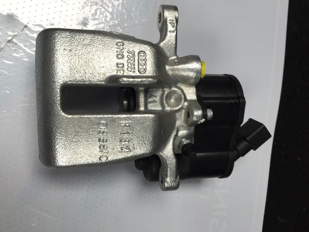 REAR BRAKE CALIPER MOTOR LH SIDE AUDI A6 C6 TDi TFSi 41MM SOLID DISC OE 
