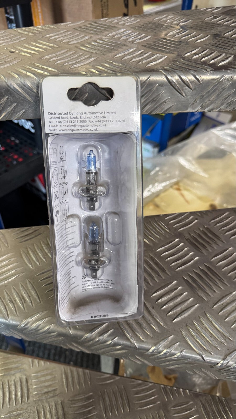 RING HID BLUE XENON HEADLIGHT HEADLAMP UPGRADE H1 12V 55W BULB SET