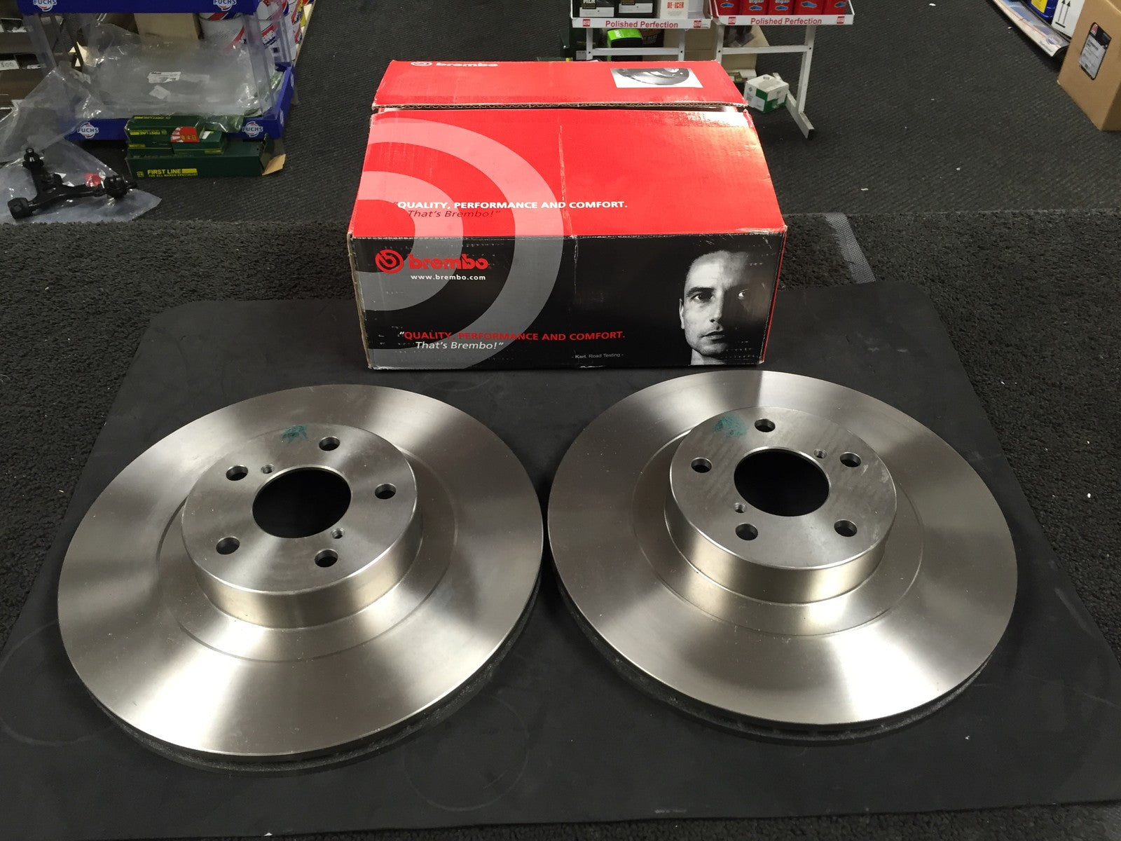 FOR SUBARU IMPREZA WRX TURBO STI  P1 BRAKE DISCS BREMBO FRONT 294MM