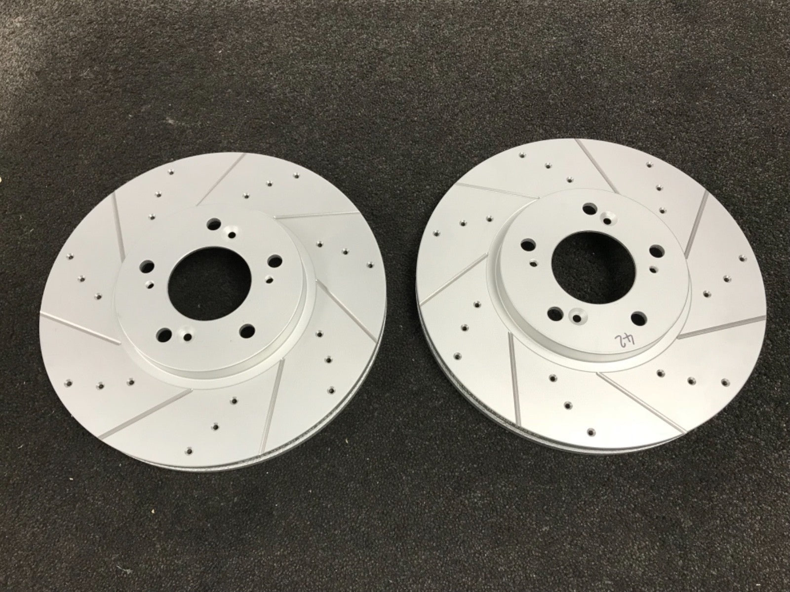 FOR  ACCORD 2.0 2.4 VTEC 2.2iCDTI FRONT  BRAKE DISCS ONLY CROSS DRILLED GROOVED