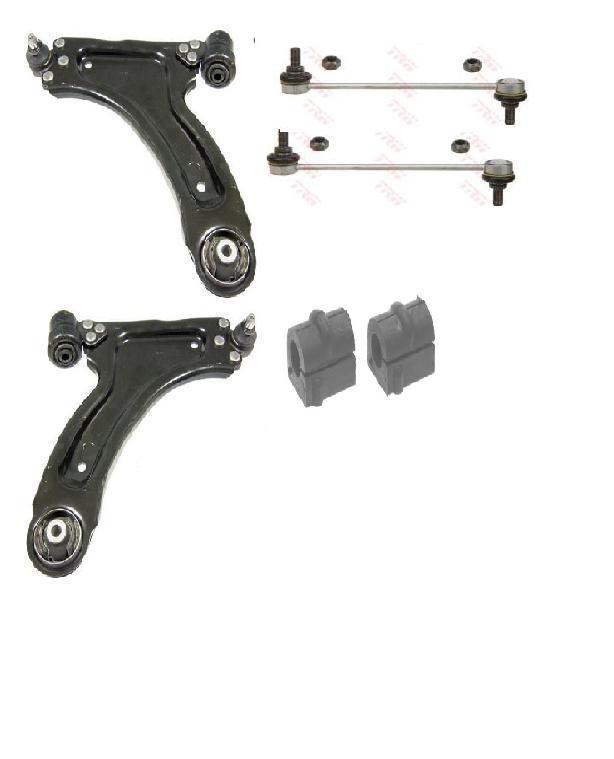 VAUXHALL CORSA C 2001-2006 WISHBONE ARM ANTI ROLL BAR LINK BUSH SUSPENSION KIT 