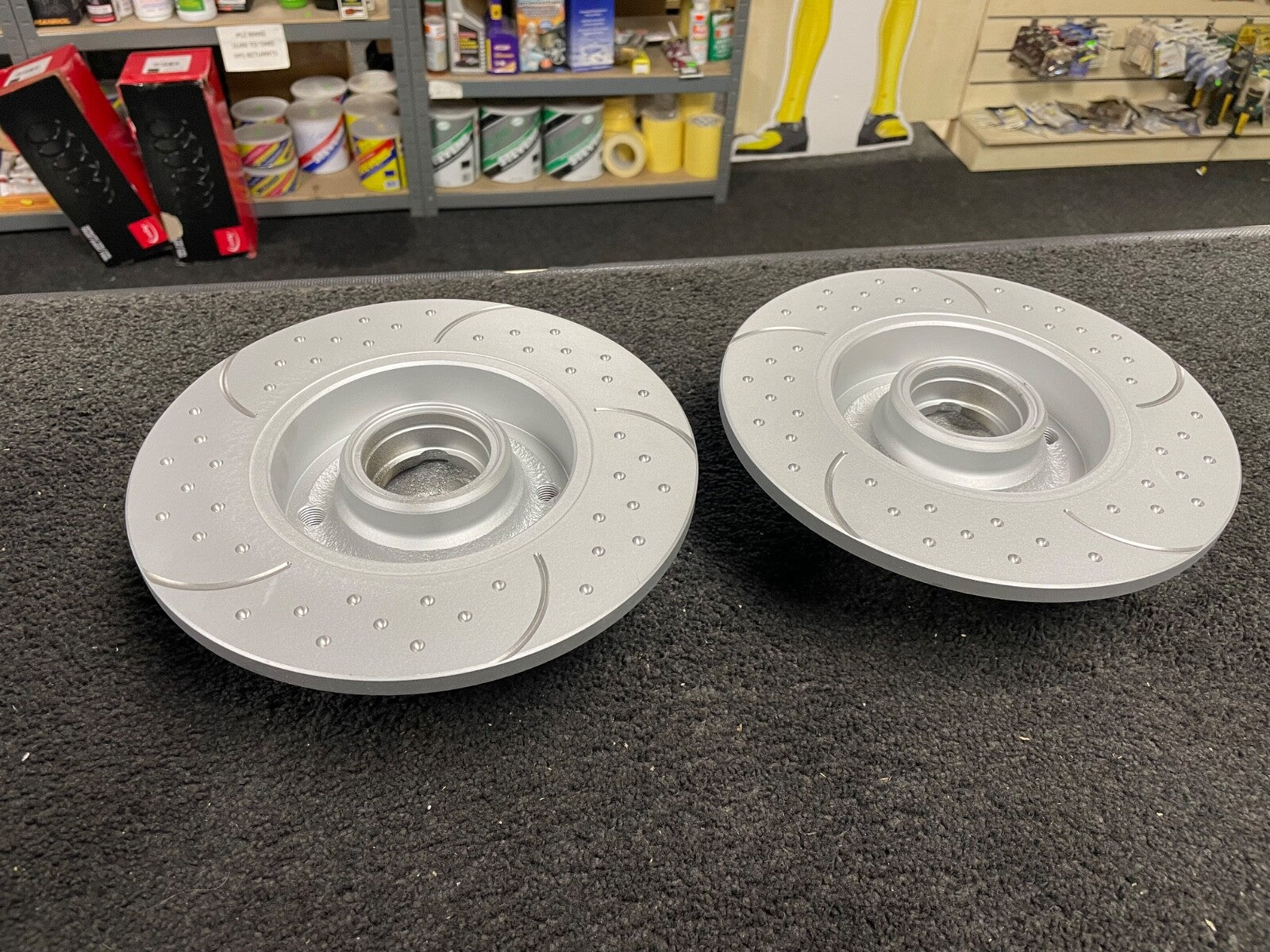 FOR SEAT CORRADO GOLF MK2 PASSAT B3 B4 DIMPLED GROOVED REAR BRAKE DISC 226MM