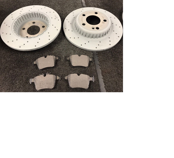 C-CLASS W205 C250D AMG LINE BRAKE DISCS CROSS DRILLED BRAKE PADS REAR