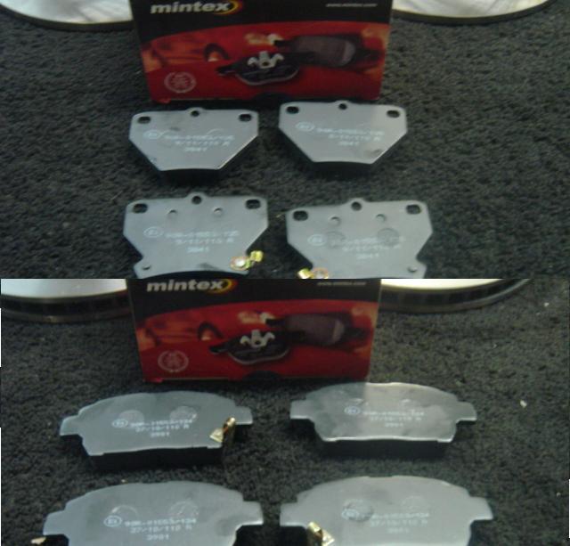 for TOYOTA CELICA 1.8 VVTI BRAKE PADS MINTEX FRONT REAR BRAKE PADS