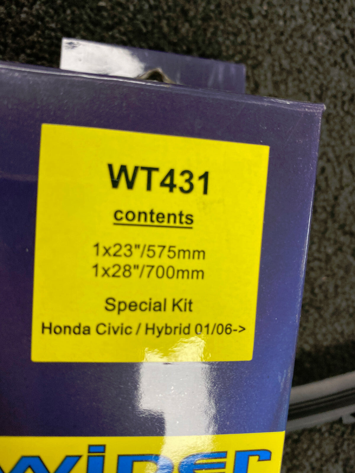 FRONT WIPER BLADE SET FITS HONDA CIVIC TYPE R FK FN