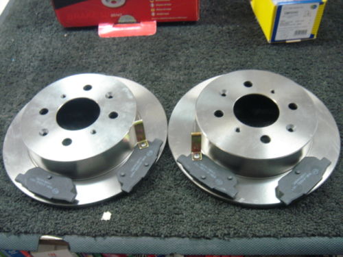 FOR HONDA JAZZ 1.2 1.3 1.4Dsi 2008-15  REAR  BRAKE DISC BRAKE PADS REAR