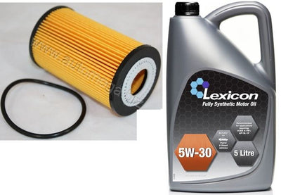 VAUXHALL CORSA D MK3 1.0 1.2 1.4 OIL FILTER 5L FULLY SYNTHETIC OIL SERVICE KIT