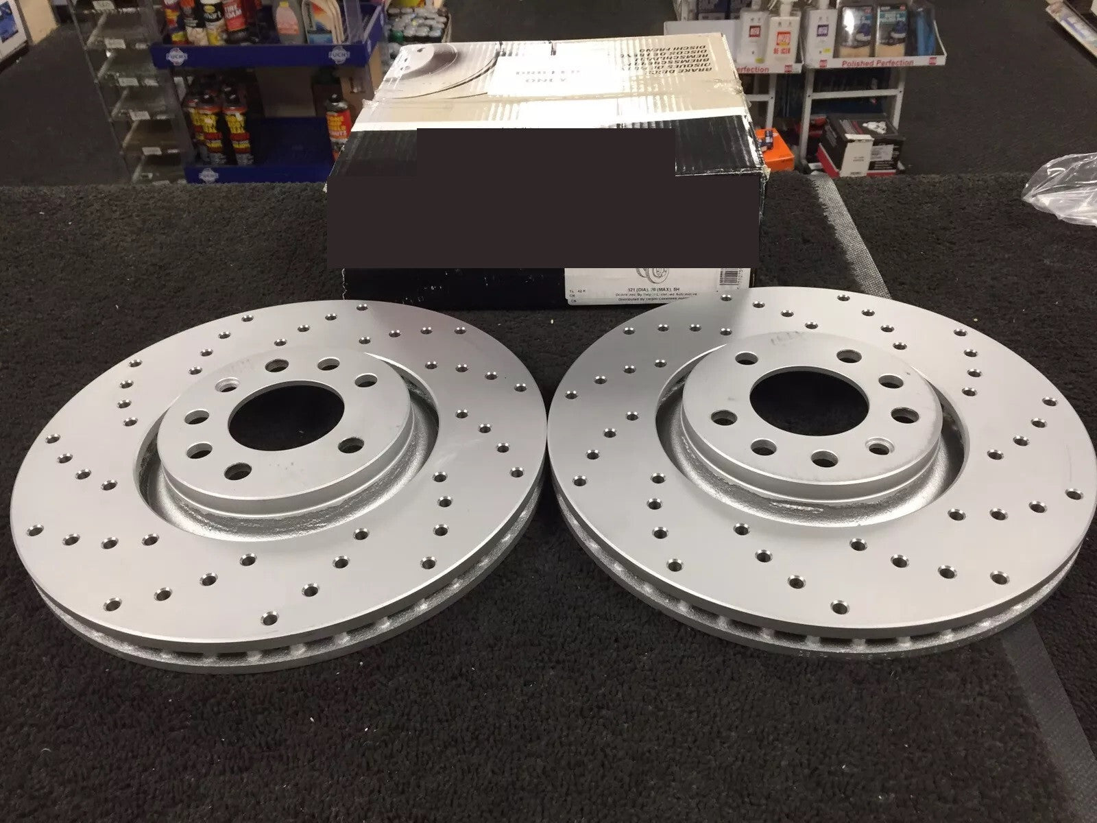 VAUXHALL ASTRA H ZAFIRA VXR VECTRA 3.0CD CPERFORMANCE BRAKE DISC CROSS DRILLED