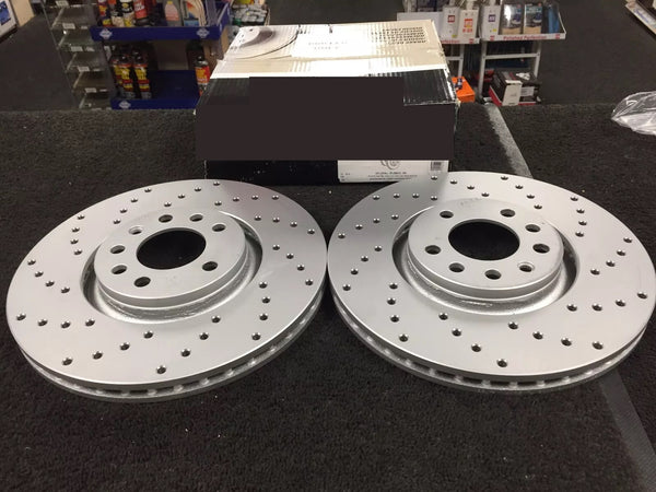 VAUXHALL ASTRA H ZAFIRA VXR VECTRA 3.0CD CPERFORMANCE BRAKE DISC CROSS DRILLED
