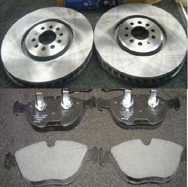 GOLF MK4 A3 AUDI TT 3.2 V6 FRONT BRAKE DISC PAIR FRONT BRAKE PADS 334MM
