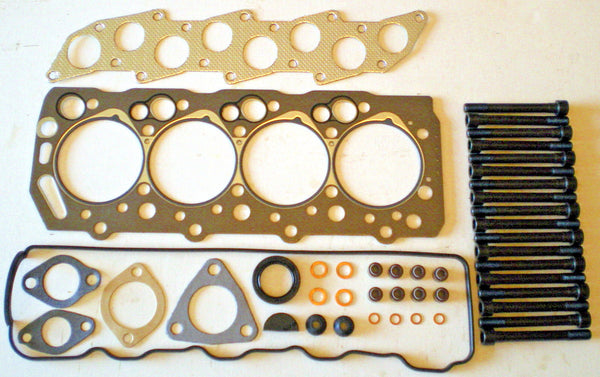 FOR MITSUBISHI SHOGUN PAJERO DELICA L200 2.5 TD 4D56T HEAD GASKET SET & BOLTS
