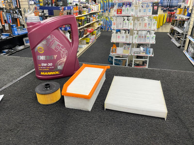 FOR DACIA SANDERO STEPWAY 0.9 (MK2) FULL SERVICE KIT + 5 LITRES ENGINE OIL 