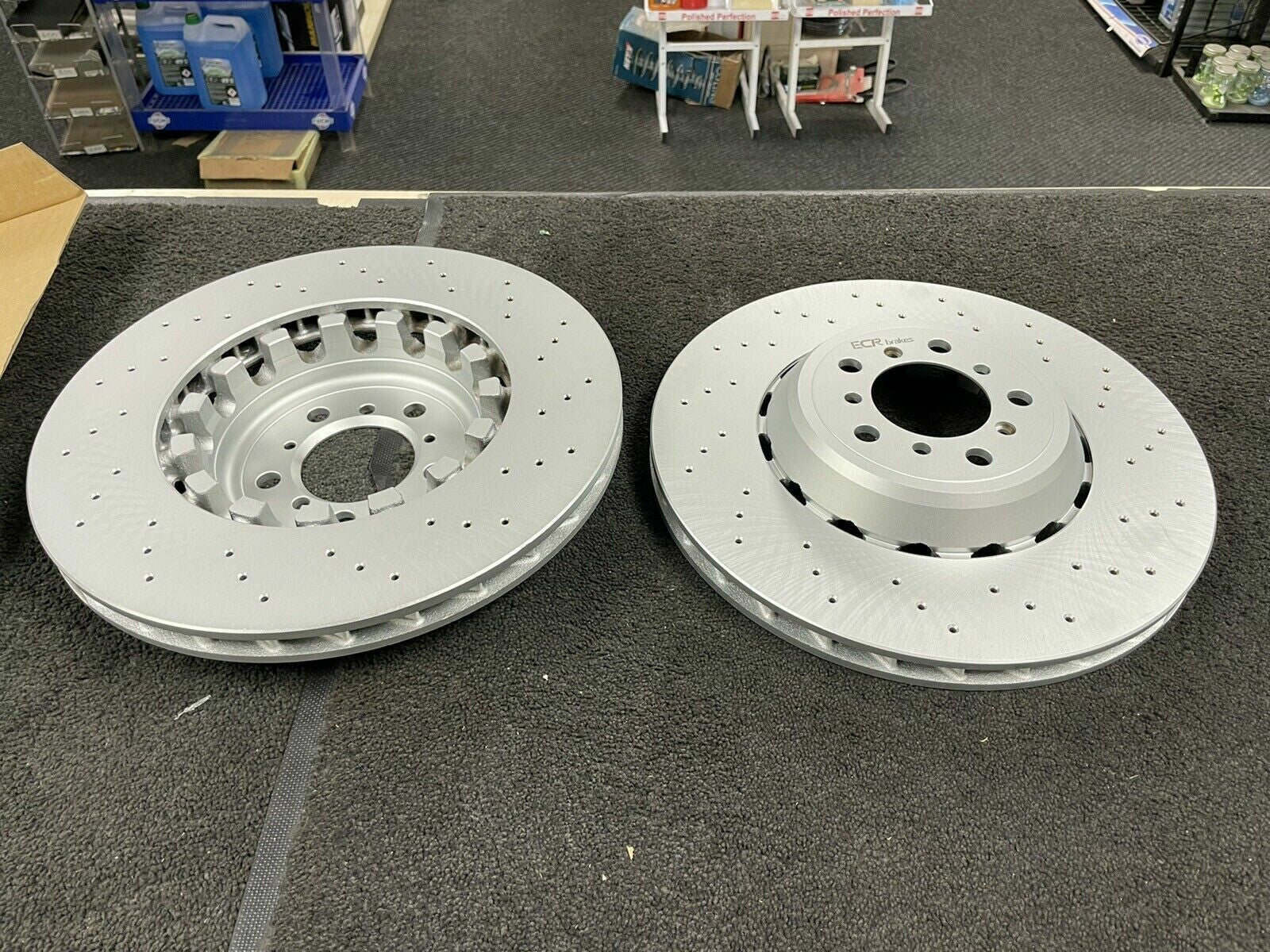 BMW F87 M2 F80 M3 F82 F83 M4 FRONT DRILLED BRAKE DISCS 34112284809 34112284810