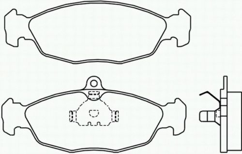 AUDI A2 SKODA OCTAVIA 1998-2001 MINTEX FRONT BRAKE PADS