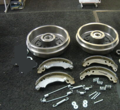 PEUGEOT 106 206 2 REAR BRAKE DRUM SHOE FITTING KIT WHEEL BEARING FITTED NON ABS