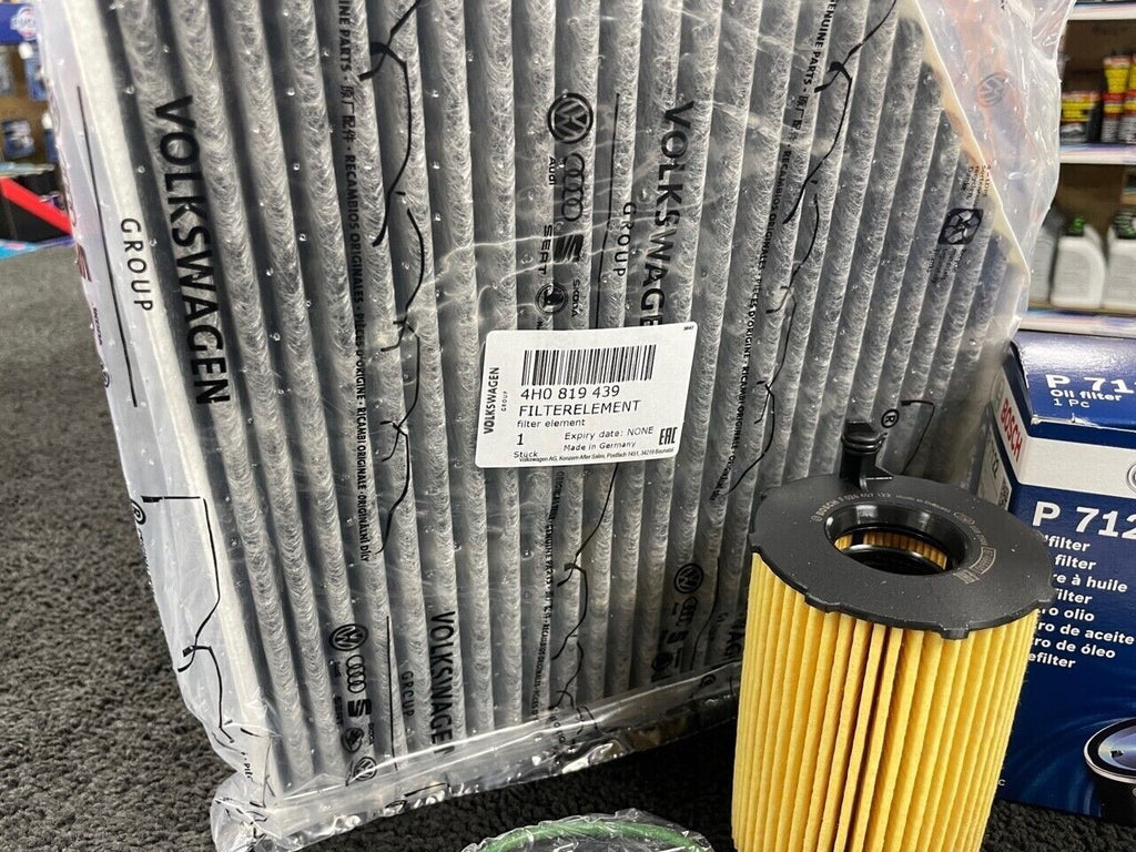 AUDI A7 A6 C7 3.0TDI QUATTRO S LINE OIL AIR DIESEL POLLEN FILTER SERVICE KIT