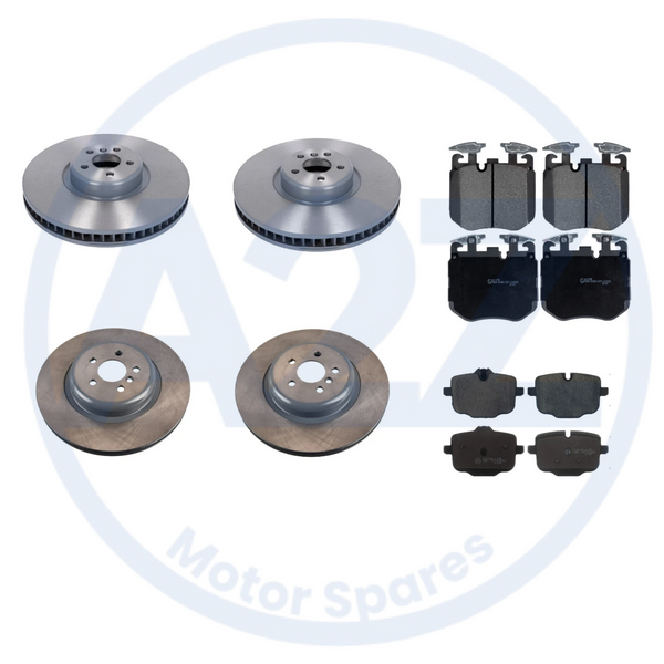 FRONT REAR BRAKE DISCS PADS FIT BMW X5 M50D MSPORT MK4 G05