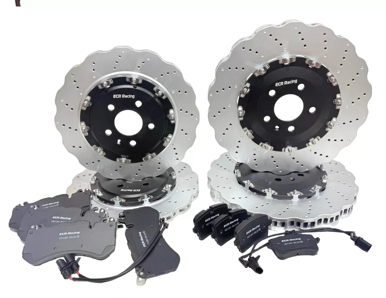 AUDI RS6 C7 2013-18 PERFORMANCE WAVEY FLOATING BRAKE DISC BRAKE PADS FRONT REAR