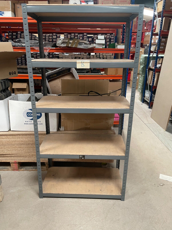 5 TIER METAL SHELVING INDUSTRIAL STORAGE UNIT RACKING HEAVY DUTY SHELVES 265K