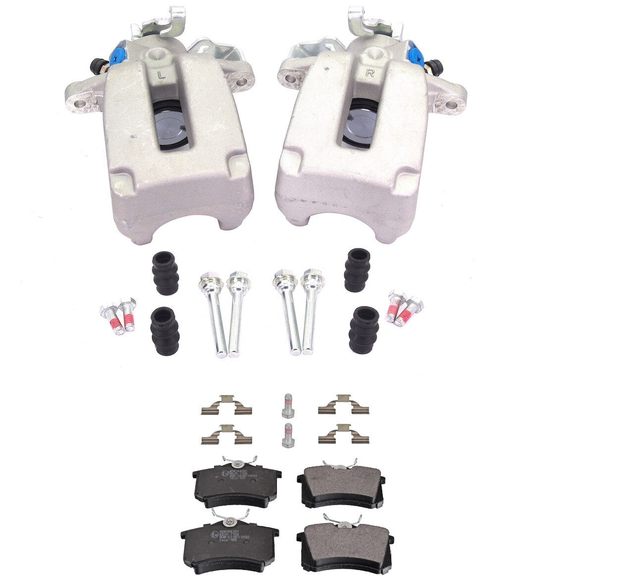 2 REAR BRAKE CALIPERS BRAKE PADS GOLF MK4 ANNIVERSARY VENTED REAR DISC