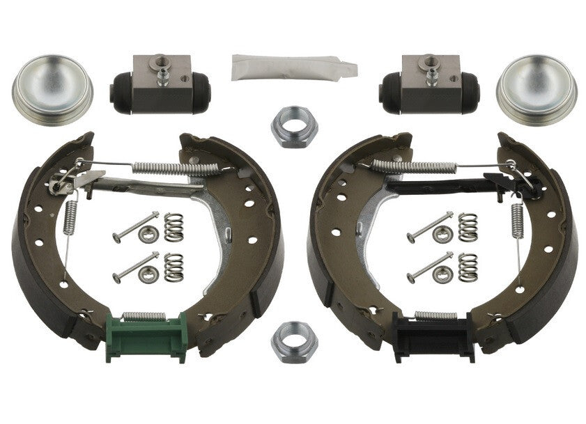 ASSEMBLED REAR BRAKE SHOES ADJUSTERS CYLINDERS FIT PEUGEOT 106 GTI SAXO