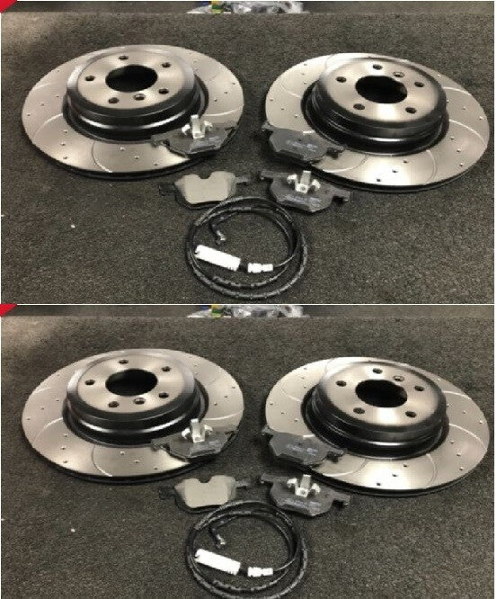BMW X1  xDrive20D 25D XLINE F48 FRONT REAR BRAKE DISC DRILLED GROOVED BRAKE PAD