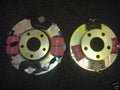 AUDI A6 1995>  GROOVED DIMPLED BRAKE DISC & PADS FR RR
