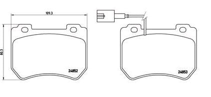 ALFA ROMEO 159 2.2  BREMBO FRONT BRAKE PADS 