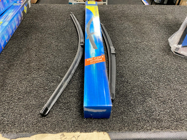 FOR FIAT CROMA 2 10/2005 ONWARDS FRONT FLAT WIPER BLADE SET WT371