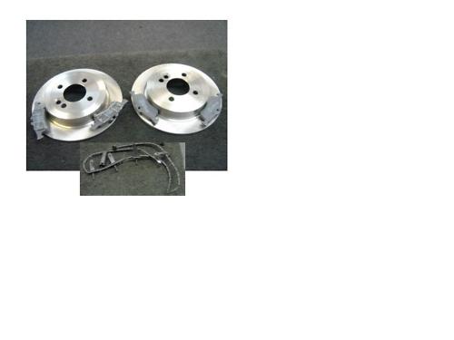 MINI ONE COOPER S DIESEL REAR BRAKE DISCS PADS SENSORS
