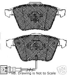 AUDI A3 VW GOLF PASSAT 2003> BRAKE PADS FRONT MINTEX