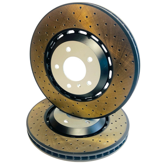 REAR VENTED BRAKE DISCS 330MM TEXTAR BRAKE PADS AUDI RS4 B9 8W RS5 2.9 2017-ON