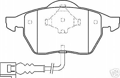 VW GOLF 1.8T 2.3 1.9TD MK4 1998 BRAKE DISCS PADS 312 FR