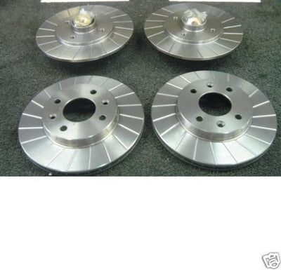 CLIO  SPORT 172 182 GROOVED BRAKE DISC BRAKE PADS FR RR