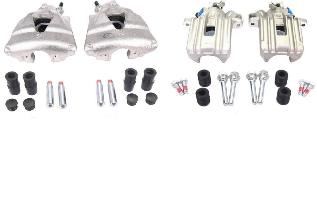 4 BRAKE CALIPER FRONT REAR+SLIDER AUDI A3 CORDOBA IBIZA LEON TOLEDO 288MM DISC