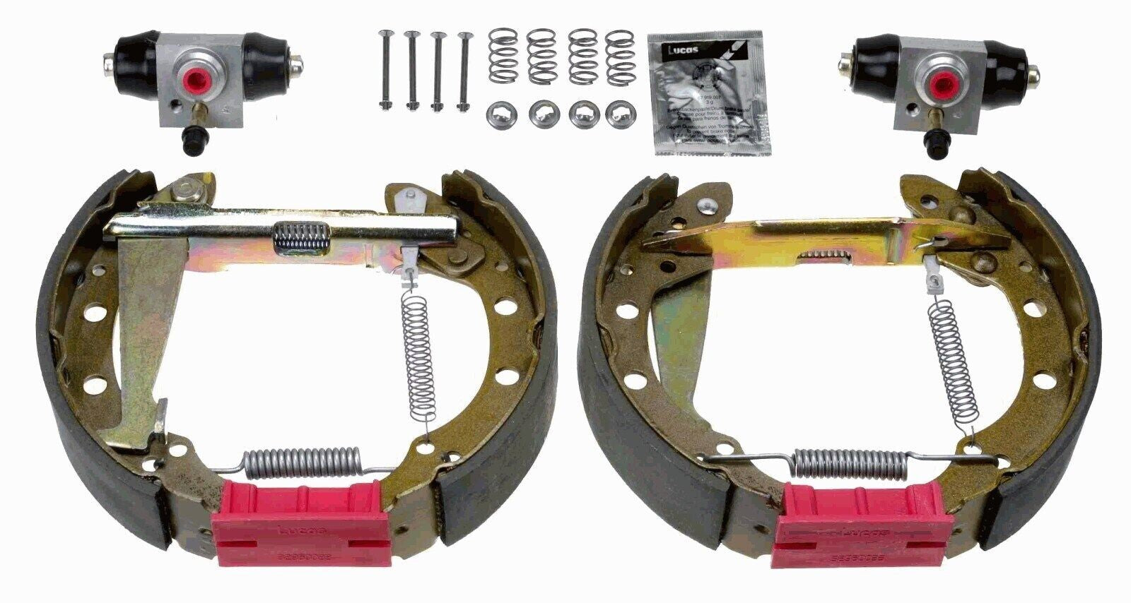 REAR BRAKE SHOE WHEEL CYLINDER FITTING KIT FOR SKODA FABIA SCOUT PASSAT AUDI B3