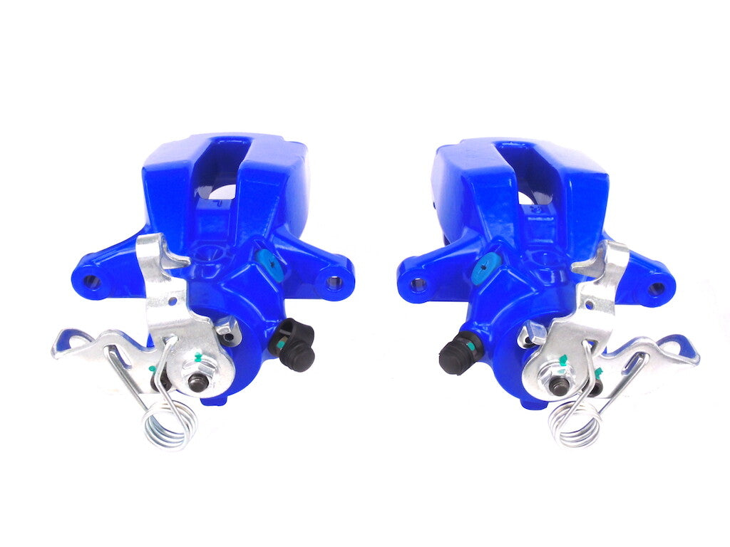 REAR BRAKE CALIPERS LH RH POWDER COATED BLUE SEAT LEON CUPRA R 02-06