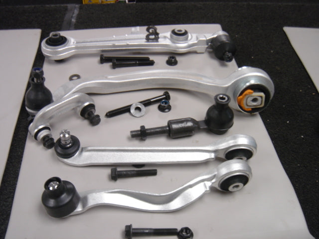 AUDI A4 1995-01 FRONT CONTROL ARM KIT UPPER LOWER TRACK ROD END LINK OS RH SIDE