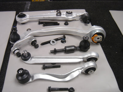 AUDI A4 1995-01 FRONT CONTROL ARM KIT UPPER LOWER TRACK ROD END LINK OS RH SIDE