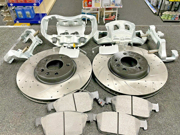 VW TRANSPORTER T5 T6 BIG BRAKE CONVERSION KIT DRILLED GROOVED BRAKE DISC 340mm