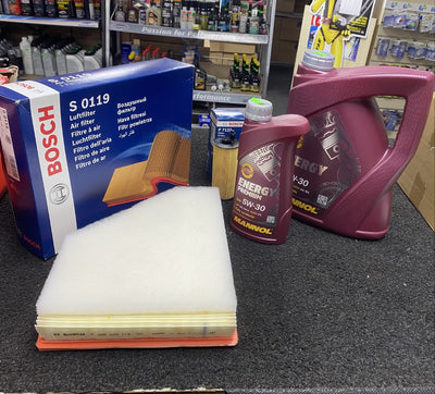 FOR BMW 318D E91 N47D20A/C SERVICE KIT 6L ENGINE OIL + OIL AND AIR FILTER PACK